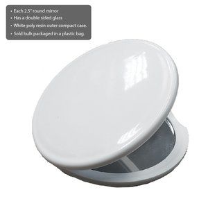 60 units Perfectly Plain Collection Mirror Compact Favors